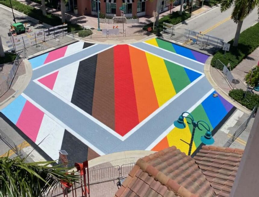 LGBTQIA+ Pride Streetscape Art Installation Delray Beach Art Trail